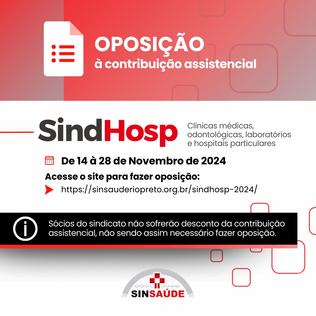 OPOSIÇÃO SINDHOSP 2024-2025