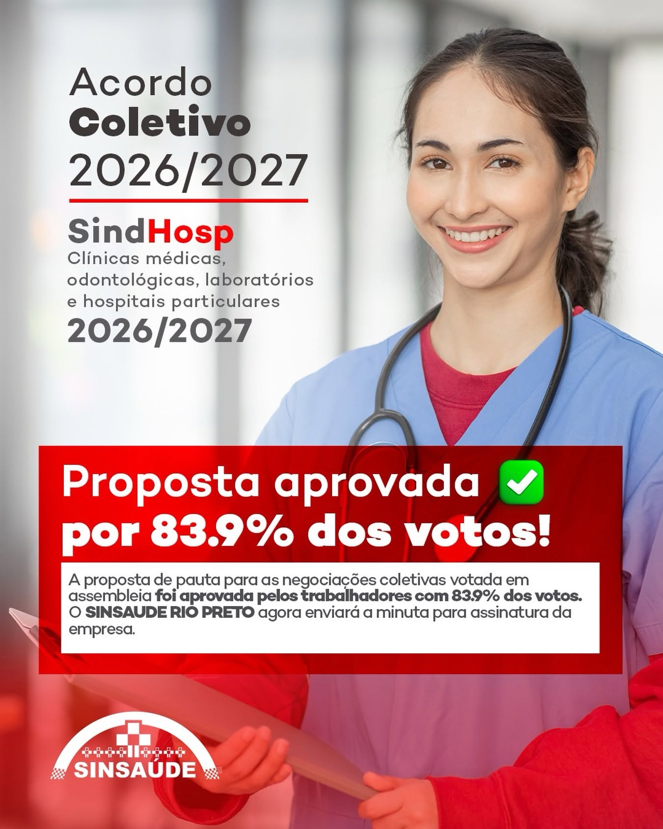 Proposta Aprovada – SINDHOSP 2026/2027
