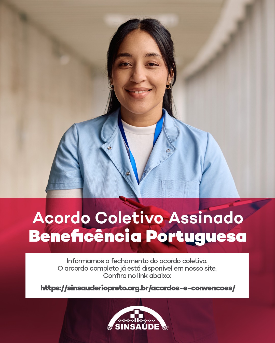 O SinSaúde concluiu as negociações e assinou o Acordo Coletivo da Beneficência Portuguesa 2026/2027.