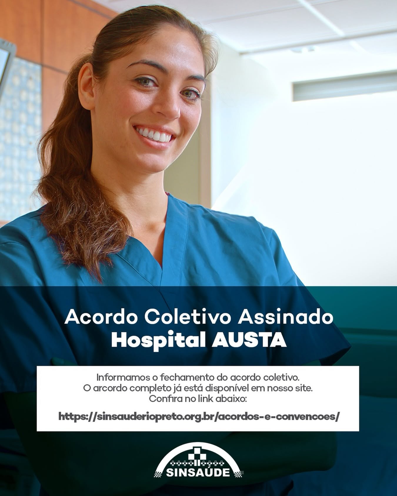 O SinSaúde concluiu as negociações e assinou o Acordo Coletivo Austa Hospital – 2026/2027